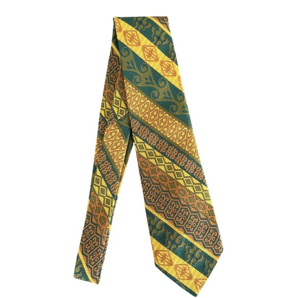 Vintage Ernst San Francisco Geometric Tie Retro Rockabilly Maximalist Union Made - Picture 1 of 6